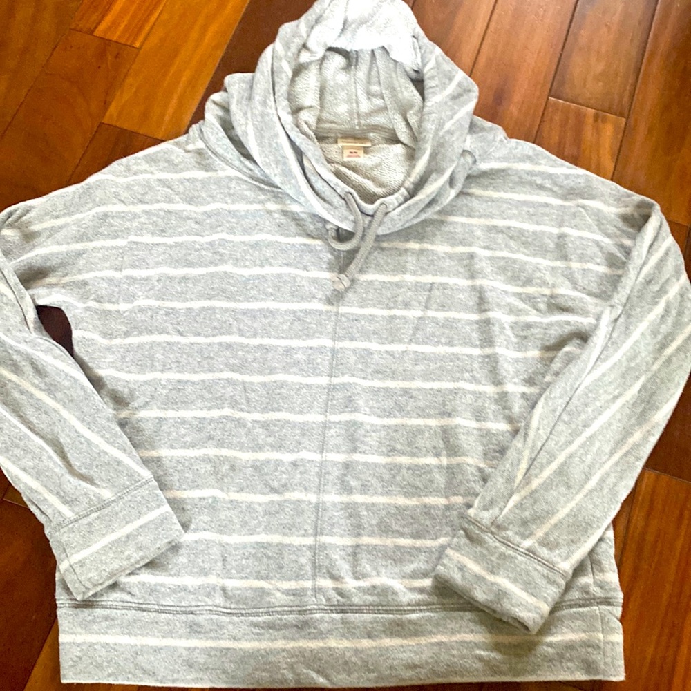Grey striped hoody